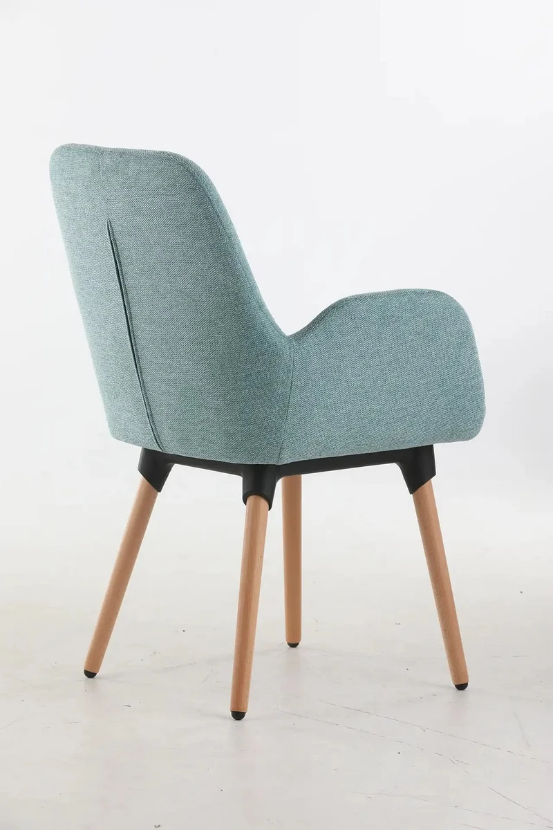 Fauteuil d'accueil et réunion Shino – Pieds bois
