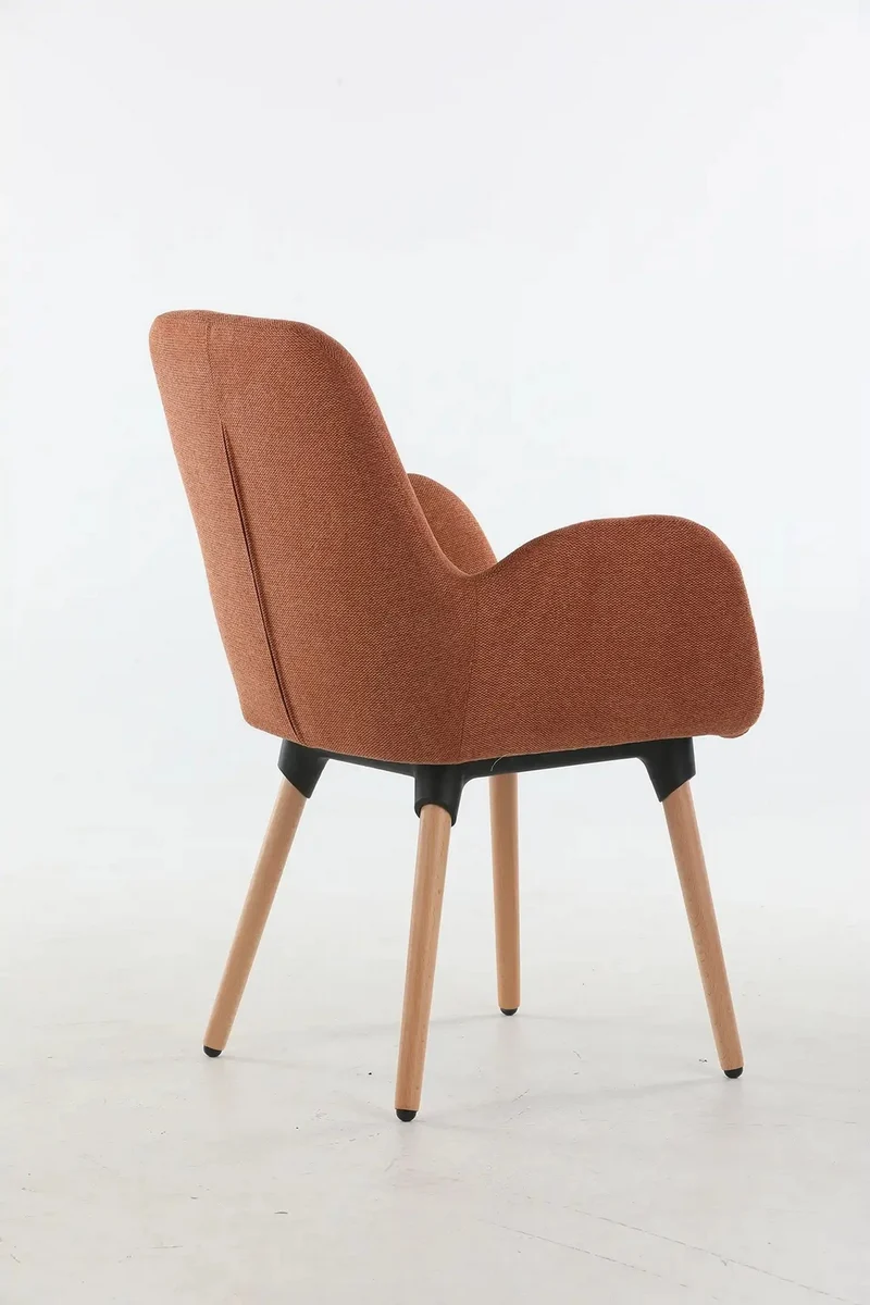 Fauteuil d'accueil et réunion Shino – Pieds bois