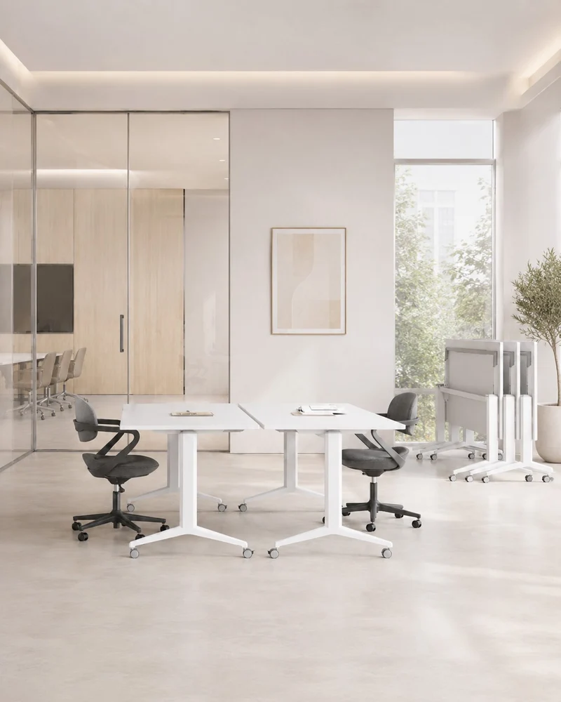 Table Abattante Flex sur Roulettes
