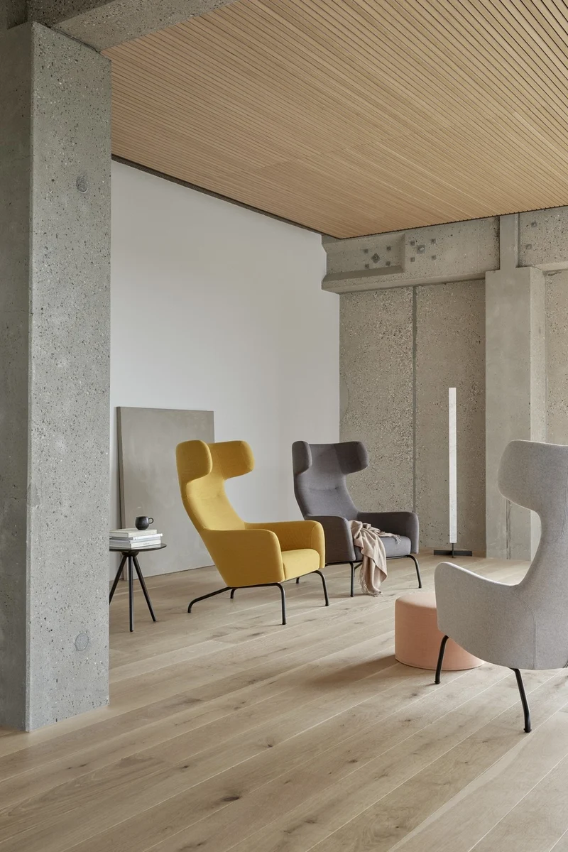 Fauteuil lounge Havana haut dossier - Design Busk+Hertzog