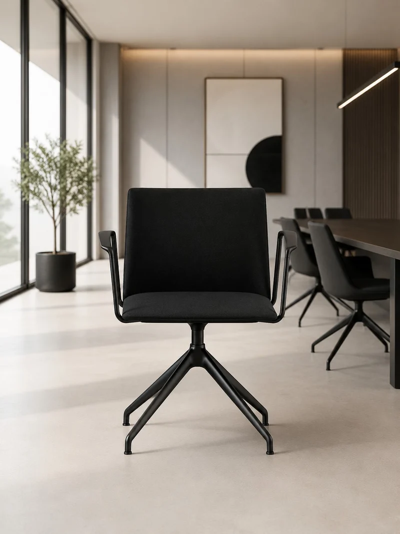 Chaise Stamp 4 pieds pivotant