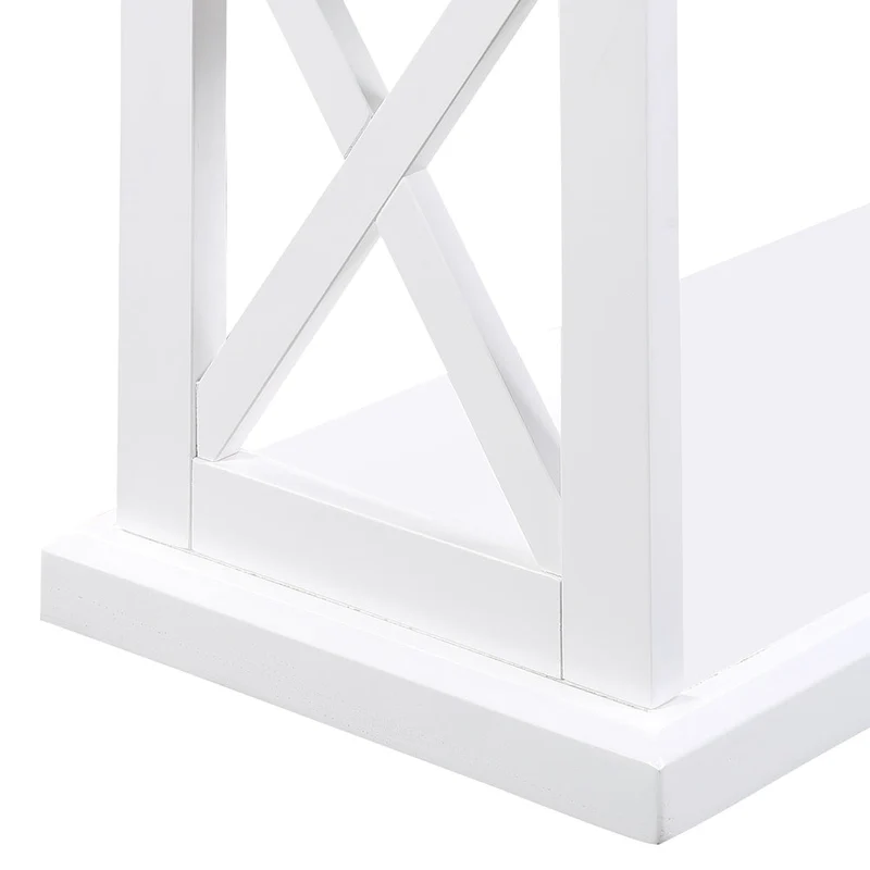 Table de contrôle avec étagères