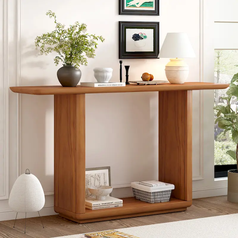 Console au design arrondi