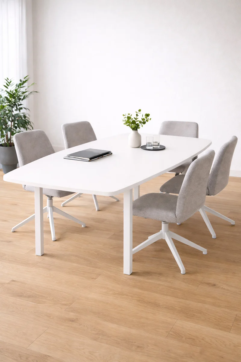 Table de réunion tonneau professionnelle Astral 6 pers