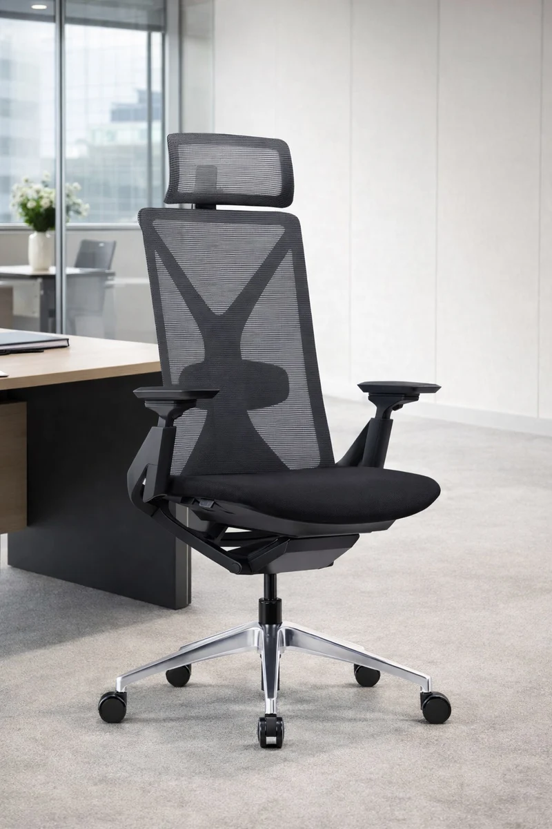 Fauteuil Ergonomique Cassiopée Synchrone & Têtière