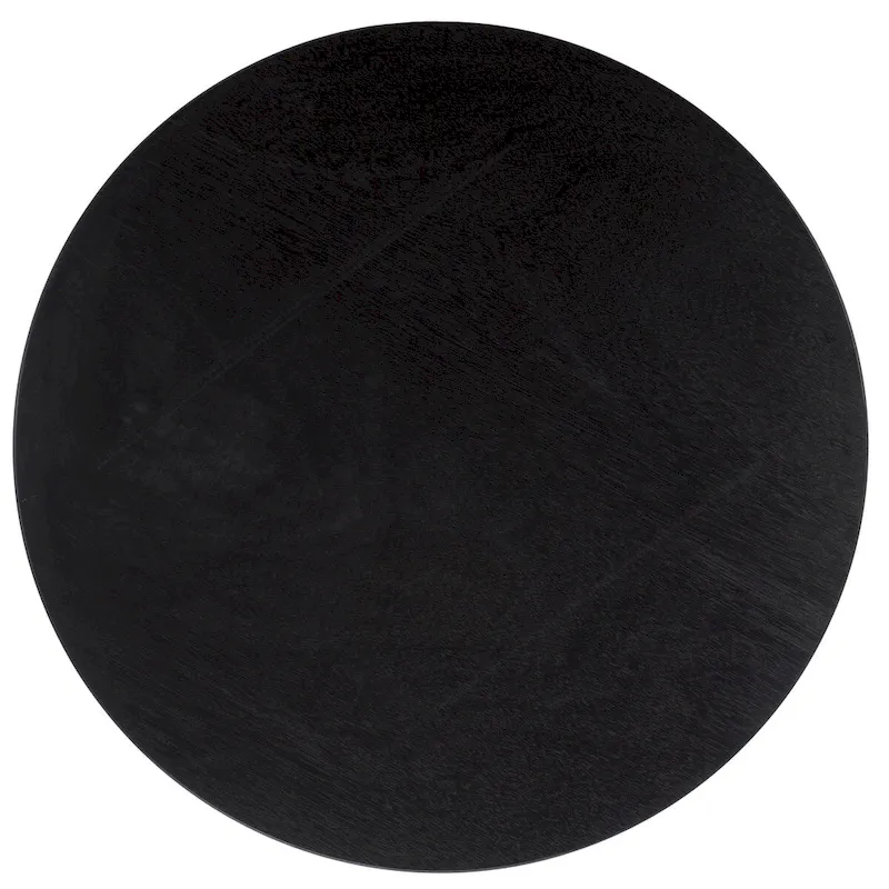 Table basse ronde à trois pieds - 40 cm de large x 40 cm de profondeur x 18 cm de haut