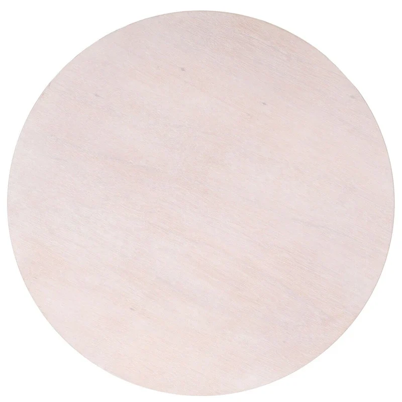 Table basse ronde à trois pieds - 40 cm de large x 40 cm de profondeur x 18 cm de haut