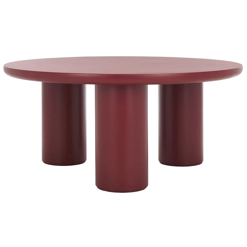 Table basse ronde à trois pieds - 40 cm de large x 40 cm de profondeur x 18 cm de haut