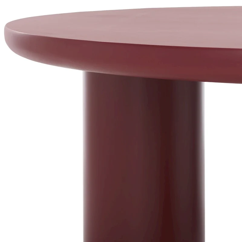 Table basse ronde à trois pieds - 40 cm de large x 40 cm de profondeur x 18 cm de haut