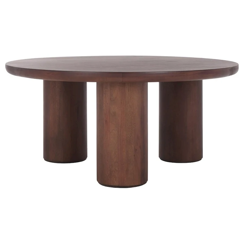 Table basse ronde à trois pieds - 40 cm de large x 40 cm de profondeur x 18 cm de haut