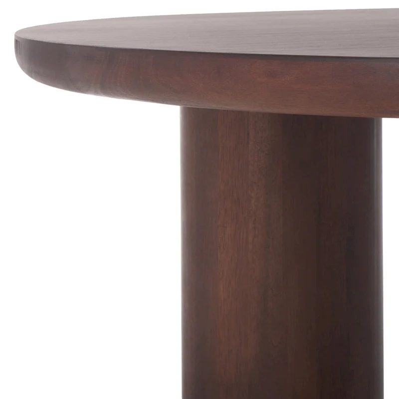 Table basse ronde à trois pieds - 40 cm de large x 40 cm de profondeur x 18 cm de haut