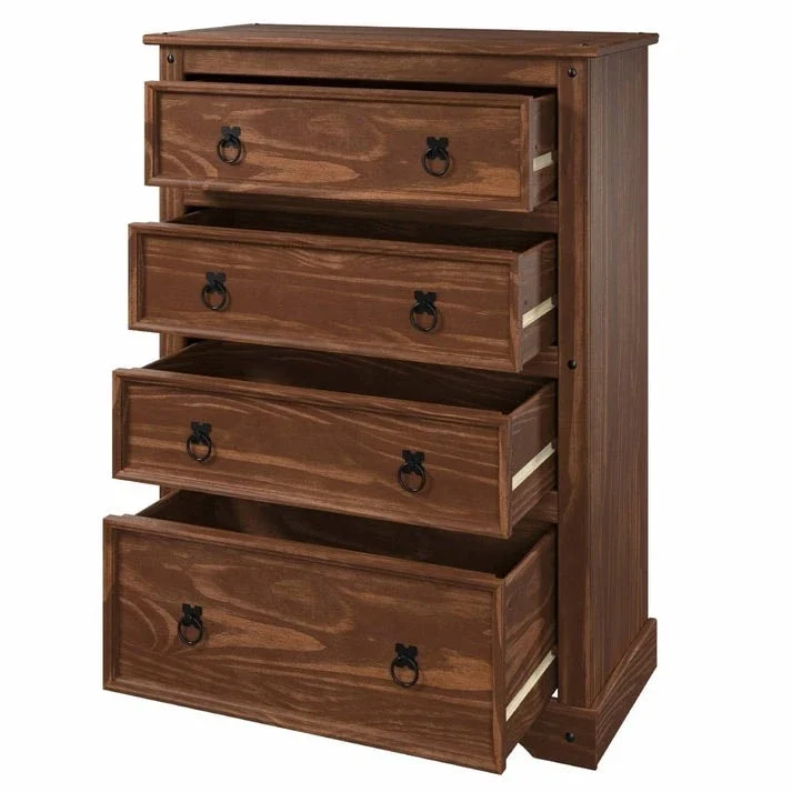 Coiffeuse en bois à quatre tiroirs