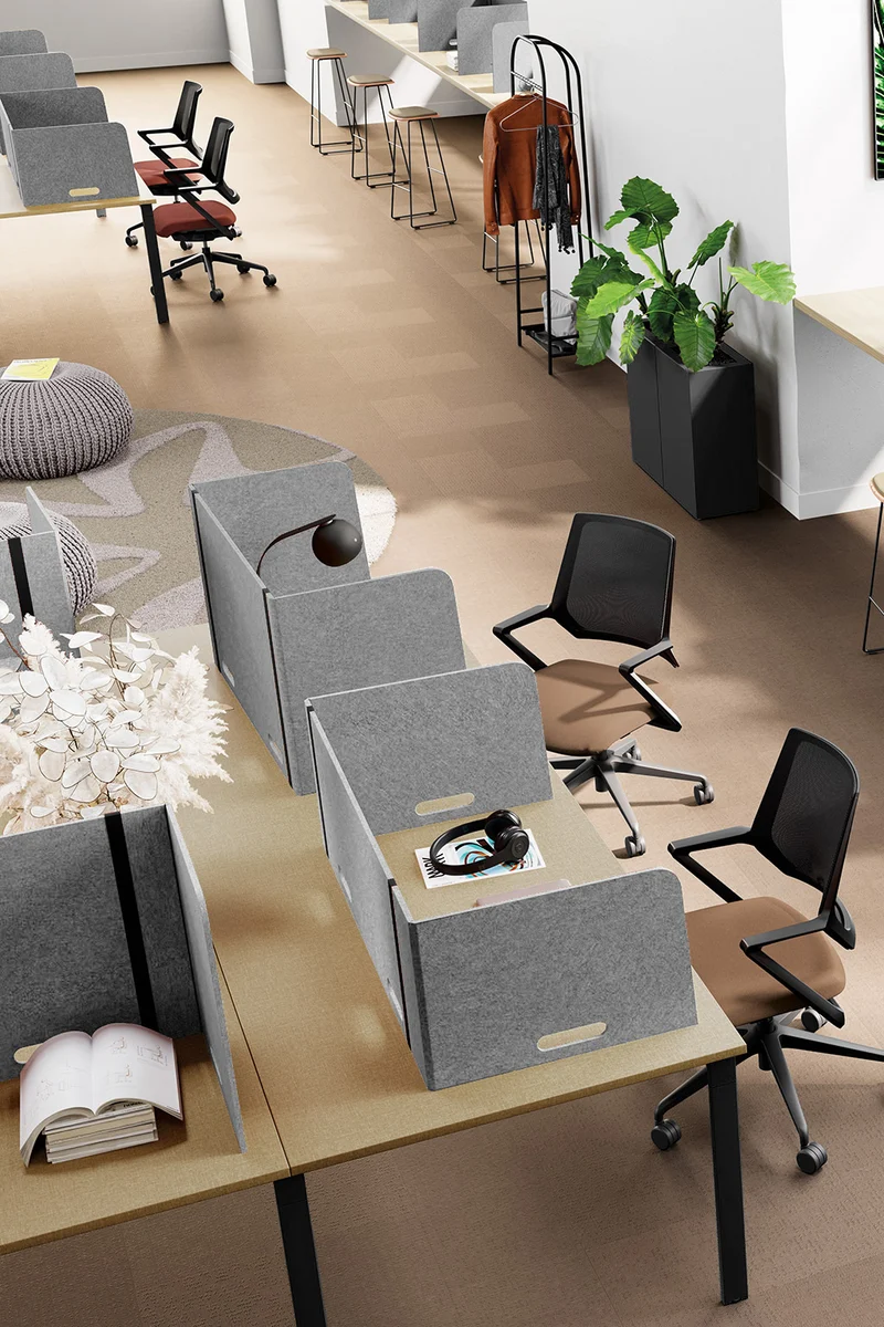 Alcôve acoustique pliante Oasis Fold en feutre PET