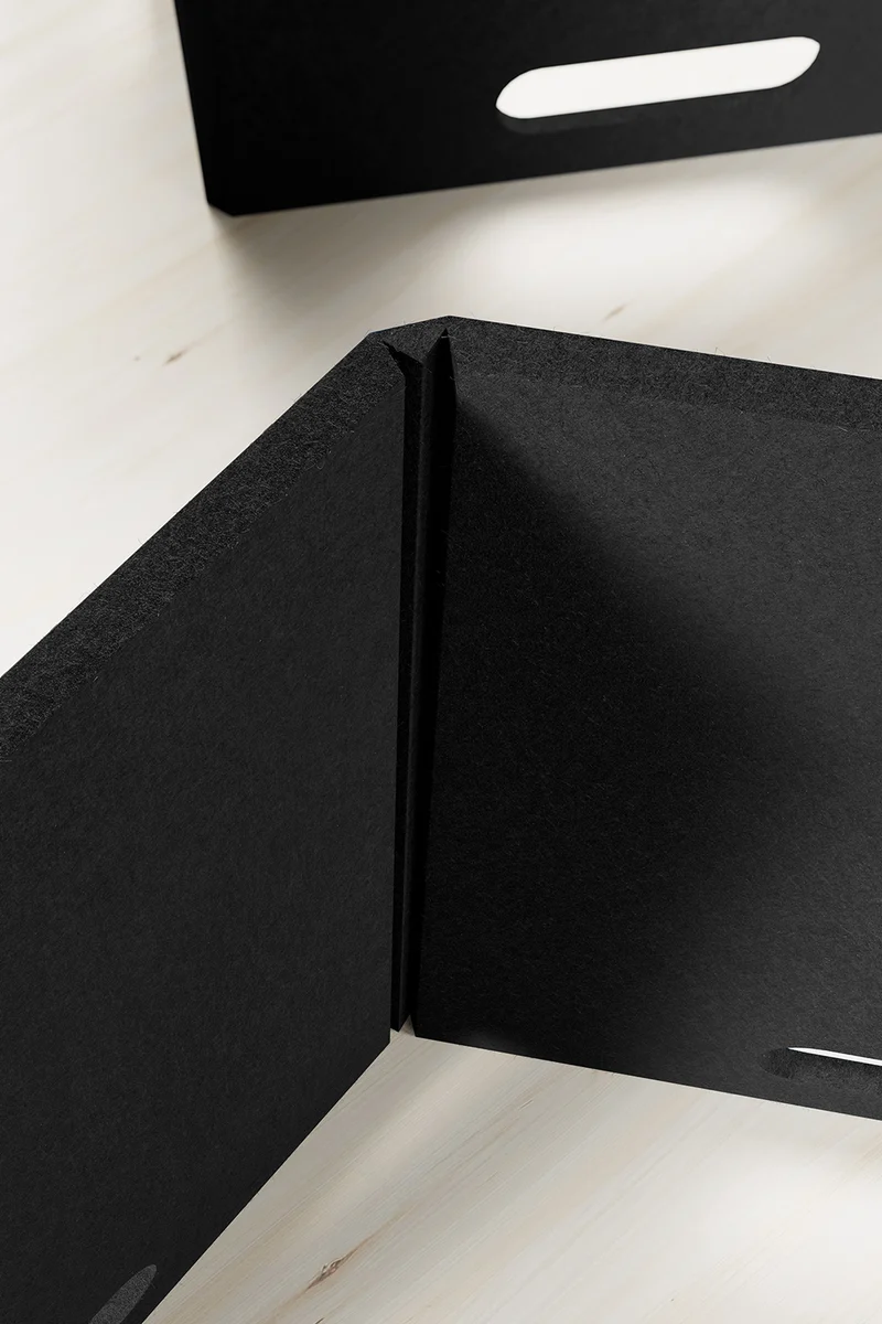 Alcôve acoustique pliante Oasis Fold en feutre PET
