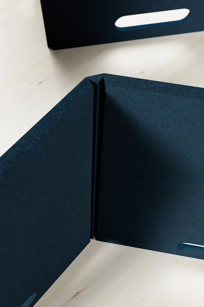 Alcôve acoustique pliante Oasis Fold en feutre PET