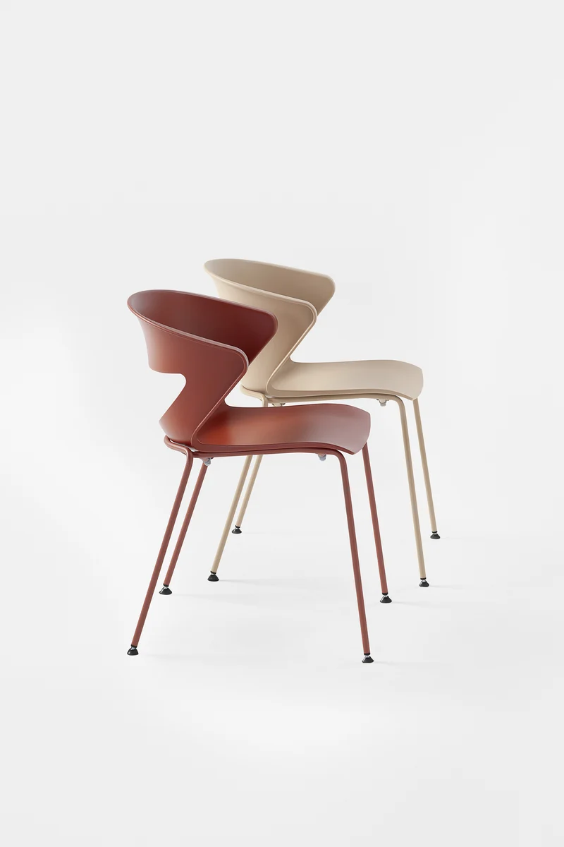 Chaise empilable Kicca – Coque polypropylène