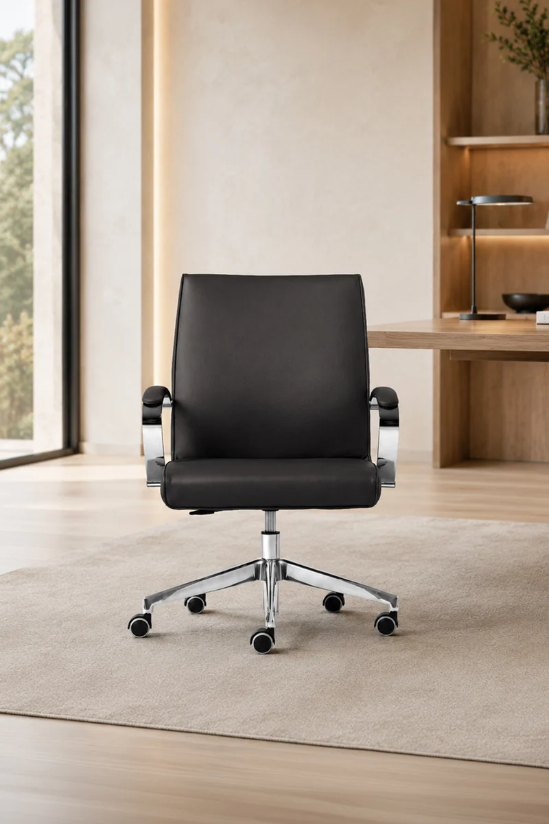 Fauteuil de direction Venus cuir dossier moyen