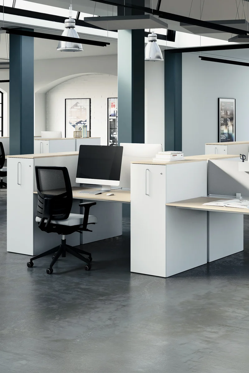 Caisson haut ORGATOWER – compatible bureaux individuels (top 25 mm)