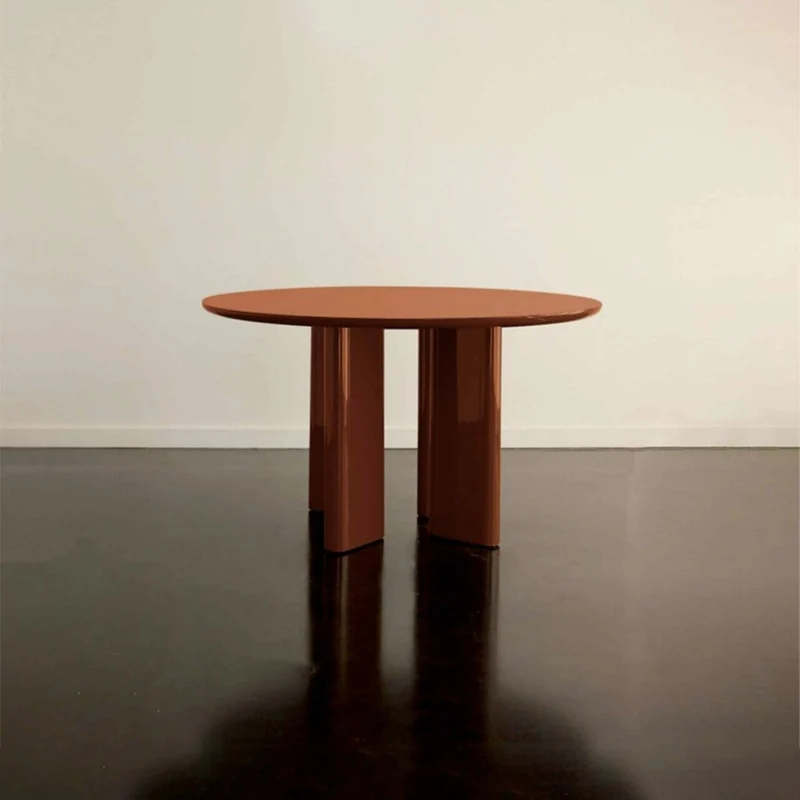 TABLE RONDE JOE - BOIS LAQUÉ
