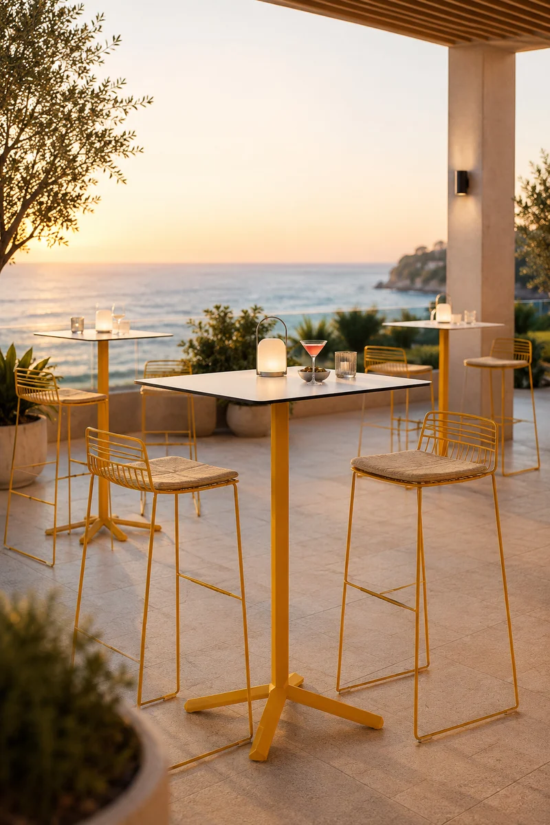 Tables hautes Flamingo