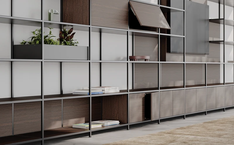 Bibliothèque de bureau modulaire Phylo