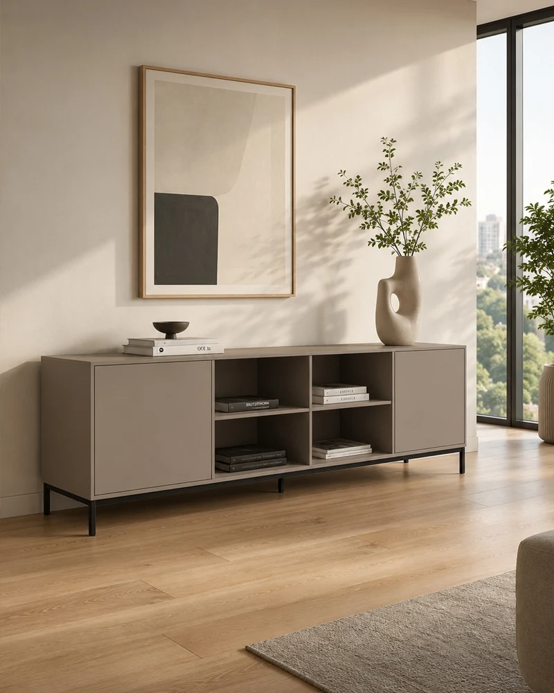 Buffet Quadra - 2 portes et 4 niches