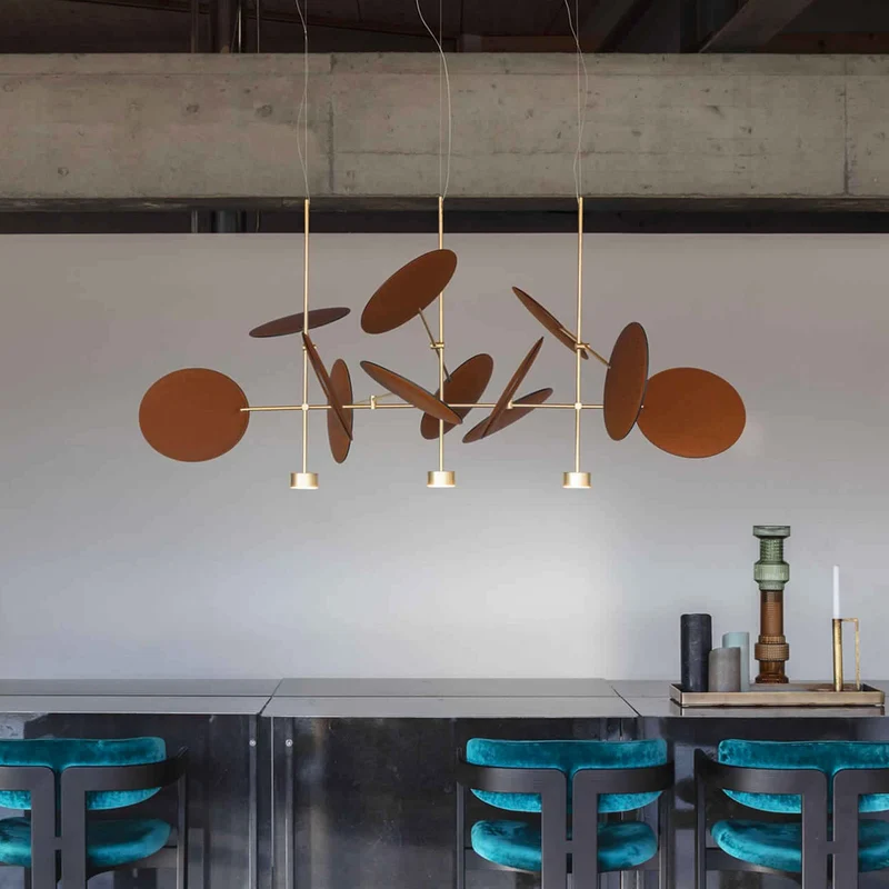 Metal Suspension Lamp DIVA by Sebastiano Tosi for Mogg