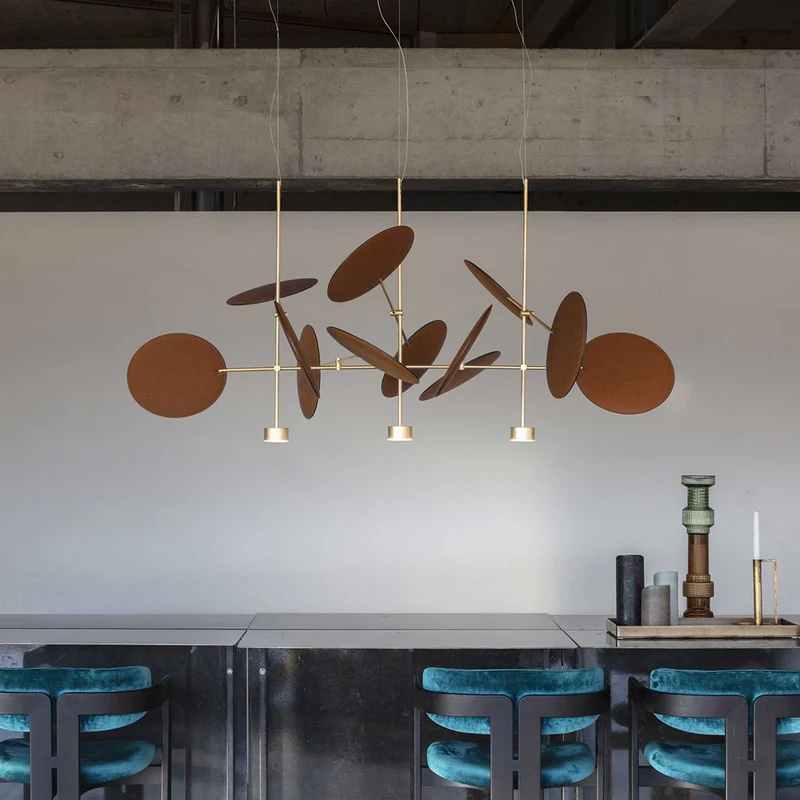 Metal Suspension Lamp DIVA by Sebastiano Tosi for Mogg