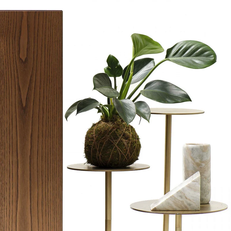 Oak Plated Cabinet IKEBANA CREDENZA by Uto Balmoral for Mogg