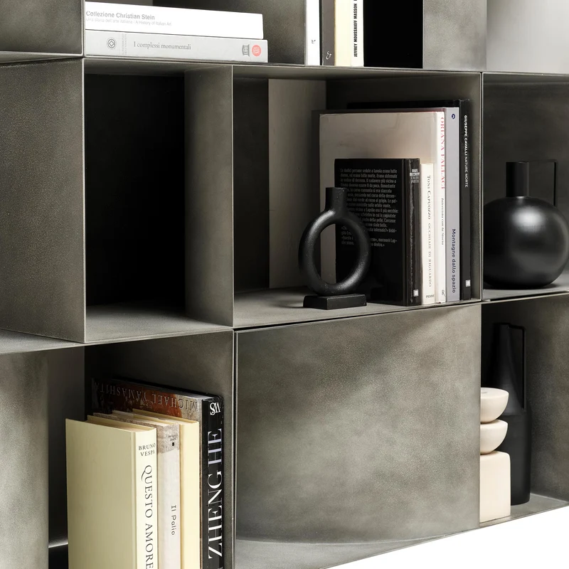 Wall-Mounted Metal Storage Unit JUDD PENSILE by Alessandro Di Prisco for Mogg