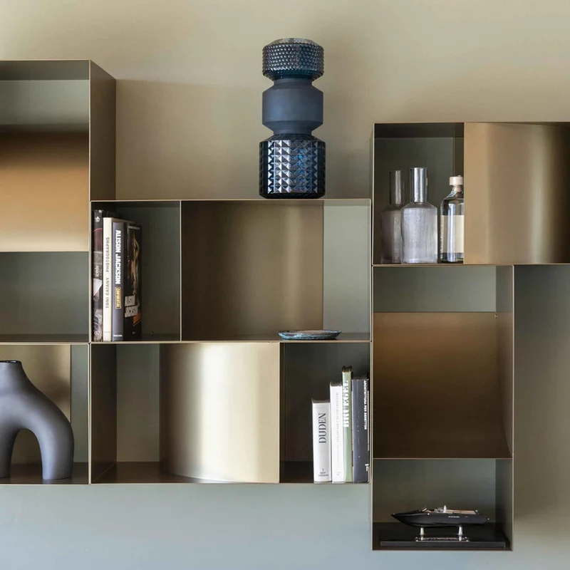 Wall-Mounted Metal Storage Unit JUDD PENSILE by Alessandro Di Prisco for Mogg