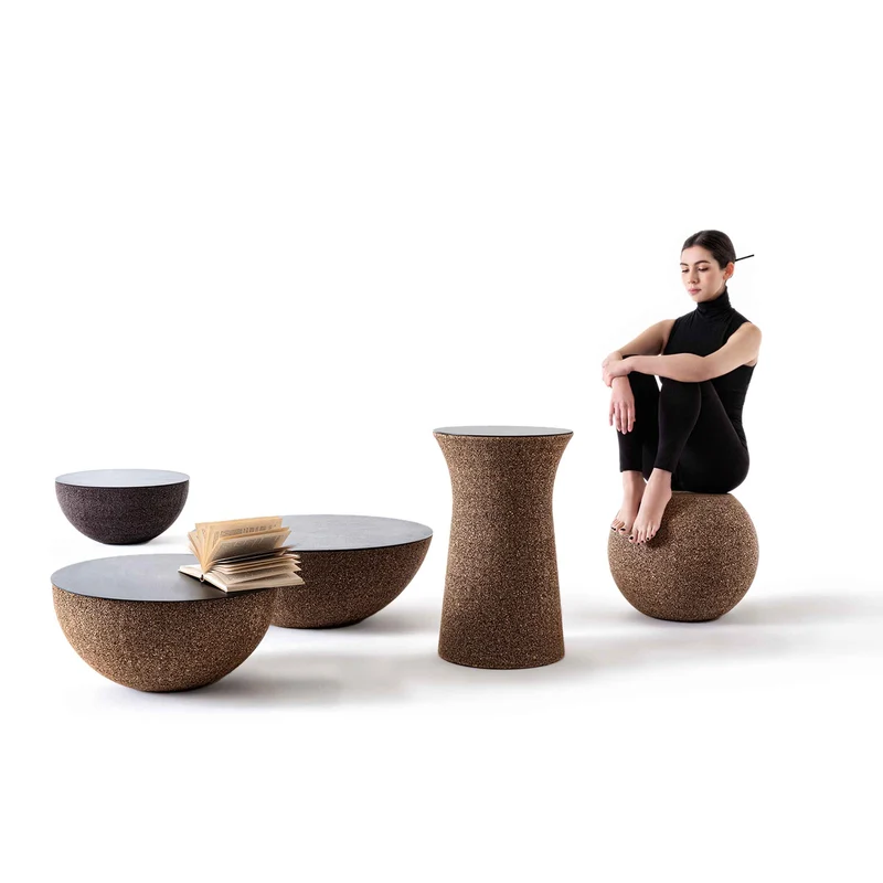 Cork Stool ACINO by Jari Franceschetto for Suber