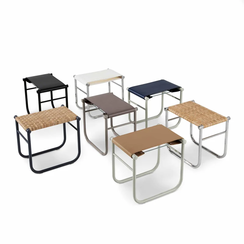 Stool - "9, Tabouret", designed by Charlotte Perriand for Cassina