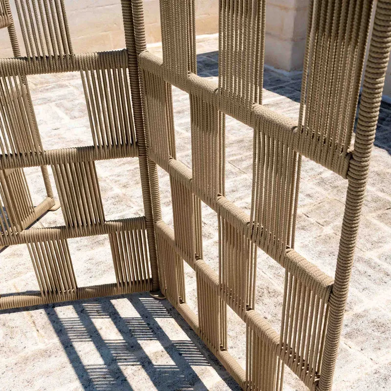 Outdoor Fabric and Aluminium Screen SCACCO by Ludovica + Roberto Palomba for Talenti