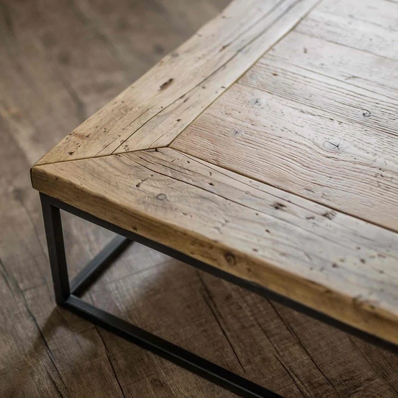 Reclaimed Wood Coffee Table ROMEO by Giuseppe Mazzardi for Inventoom