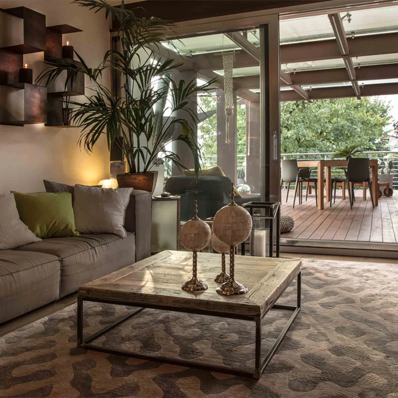 Reclaimed Wood Coffee Table ROMEO by Giuseppe Mazzardi for Inventoom