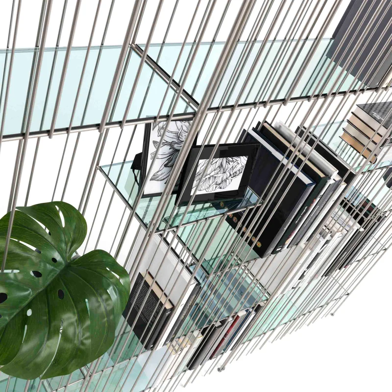 Metal Bookshelf METRICA by Ctrlzak for Mogg