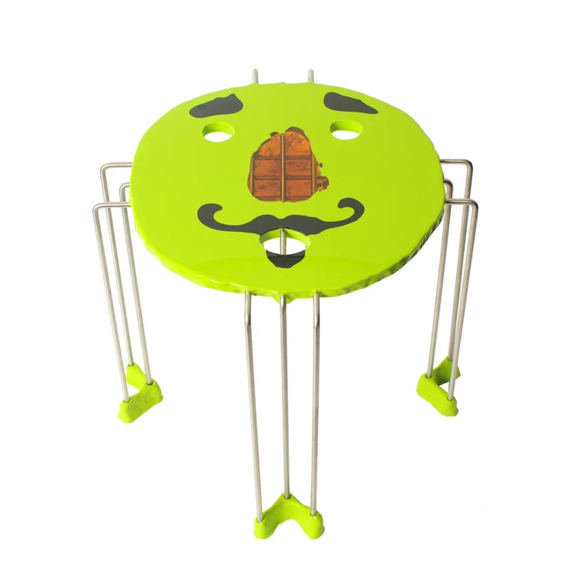 In Stock - Green Resin Coffee Table TRIPLE PLAY by Gaetano Pesce for Fish Design