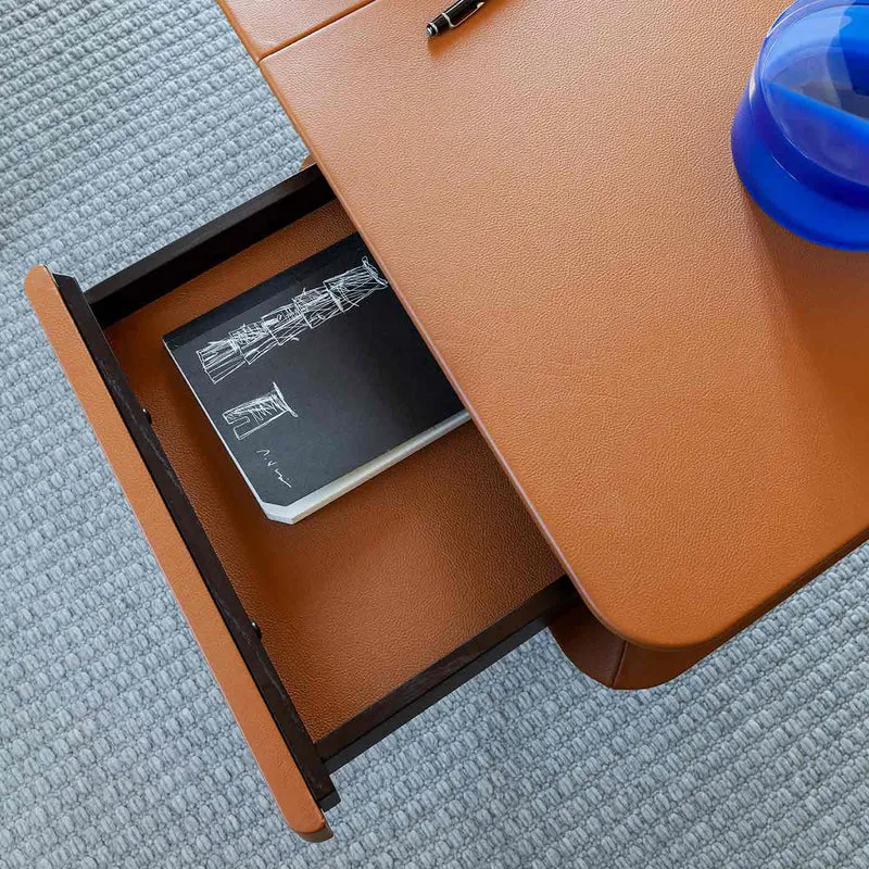 Leather Desk PEEK A BOOK by Roberto Lazzeroni for Poltrona Frau