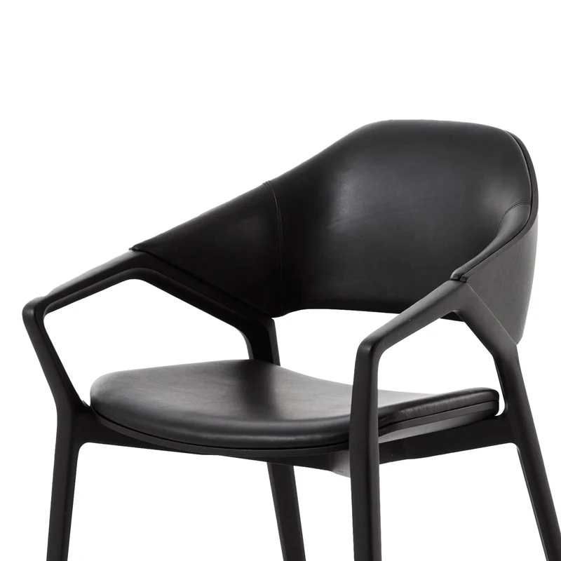 Wood and Leather Chair ICO, designed by Ora ïto for Cassina