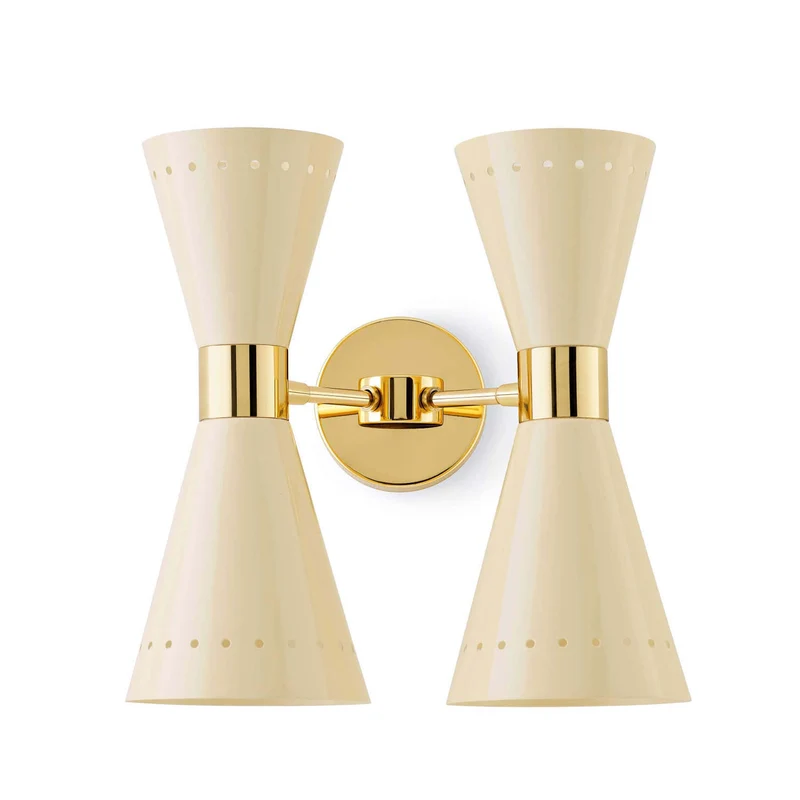 Brass Wall Lamp MEGAFONO by Stilnovo