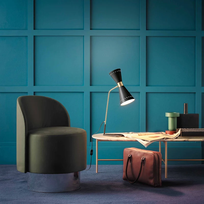 Brass Table Lamp MEGAFONO by Stilnovo