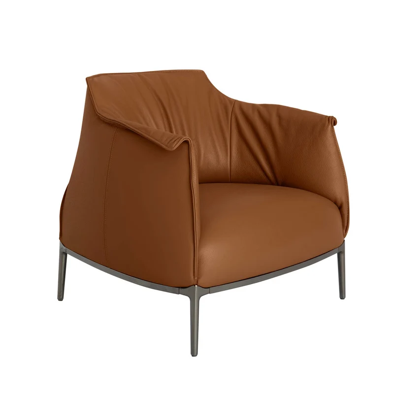 Leather Armchair ARCHIBALD by Jean-Marie Massaud for Poltrona Frau