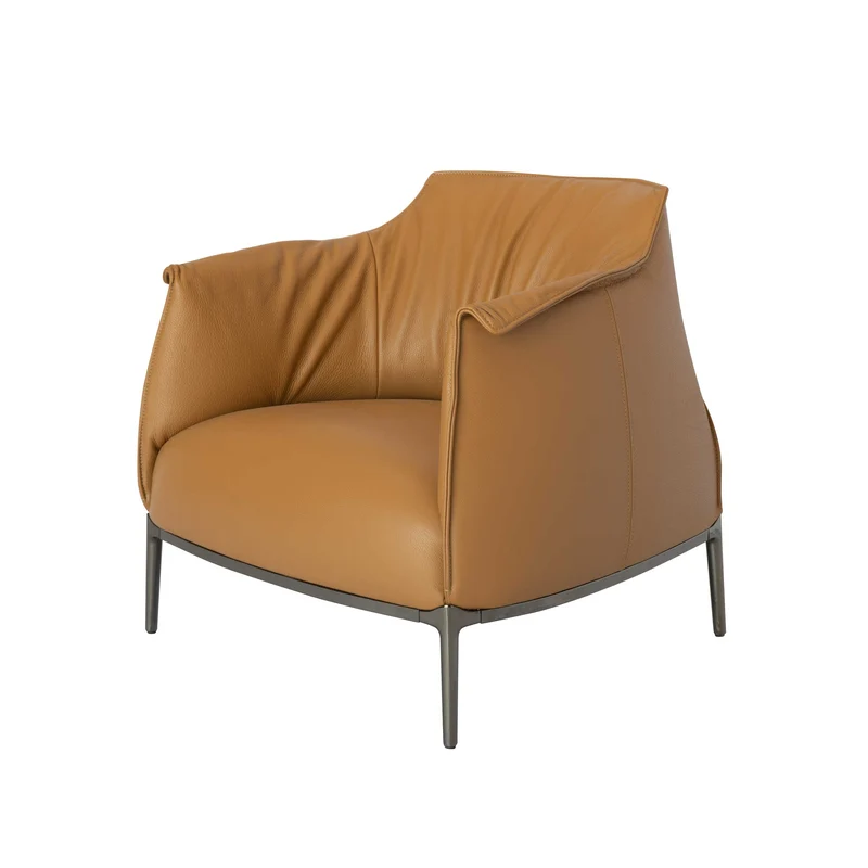 Leather Armchair ARCHIBALD by Jean-Marie Massaud for Poltrona Frau