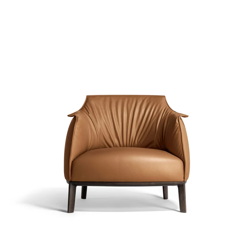 Leather Armchair ARCHIBALD by Jean-Marie Massaud for Poltrona Frau