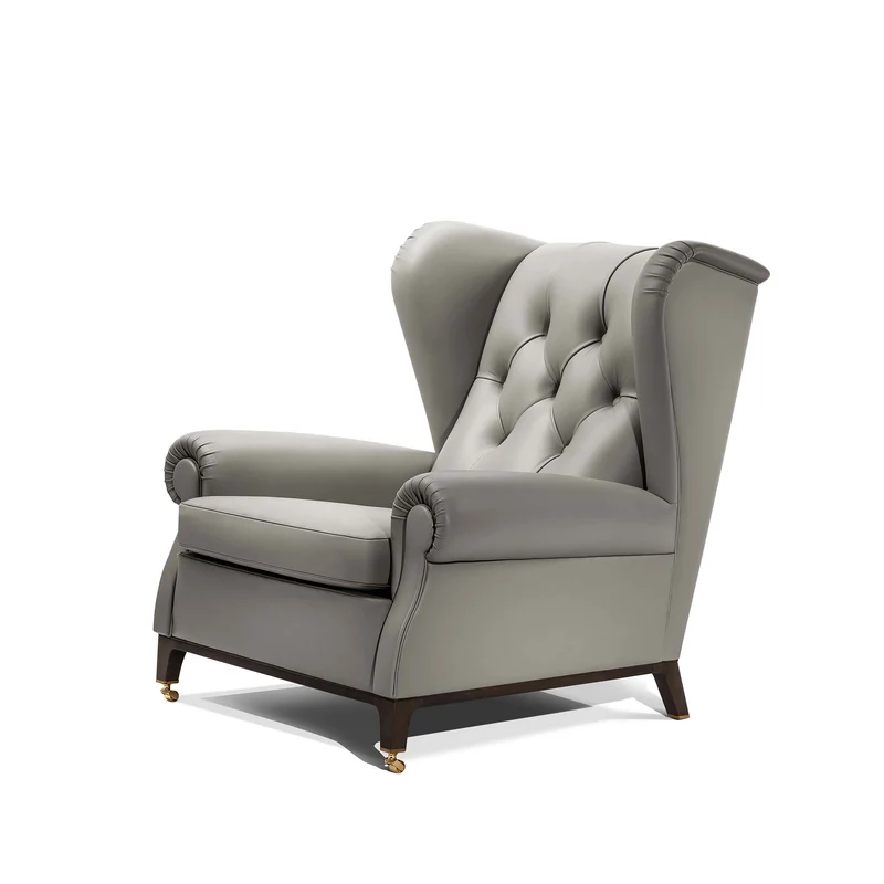 Leather Wingback Armchair 2019 by Poltrona Frau Style & Design Centre