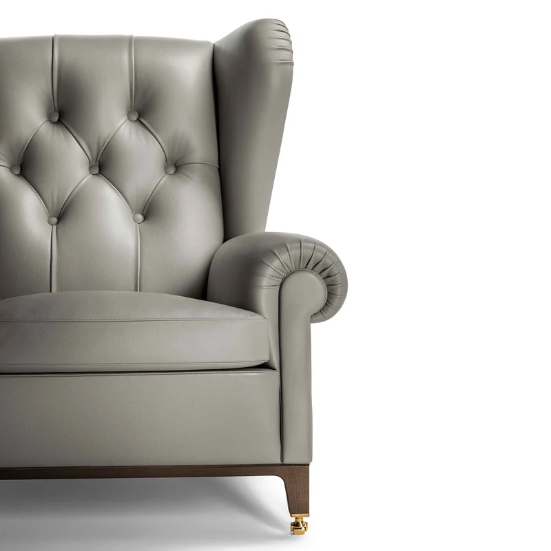 Leather Wingback Armchair 2019 by Poltrona Frau Style & Design Centre