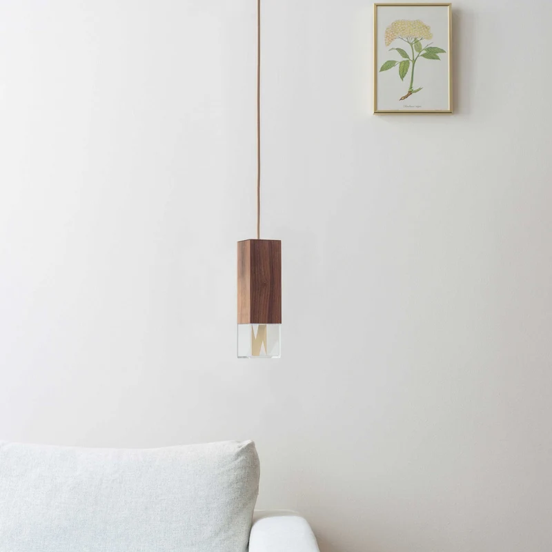 Wood Pendant Lamp LAMP/ONE by Formaminima