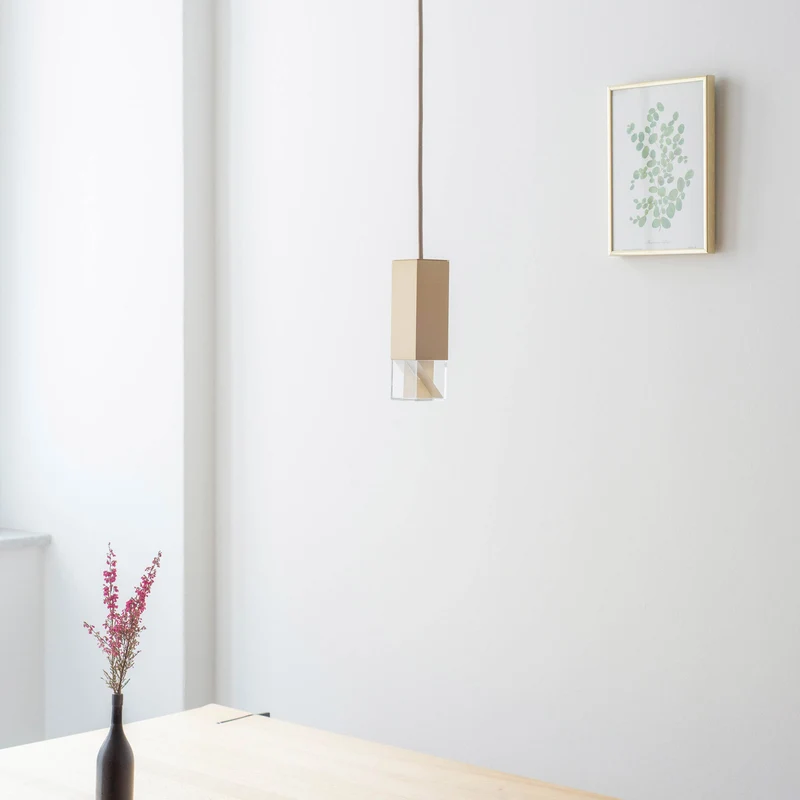 Brass Pendant Lamp LAMP/ONE by Formaminima