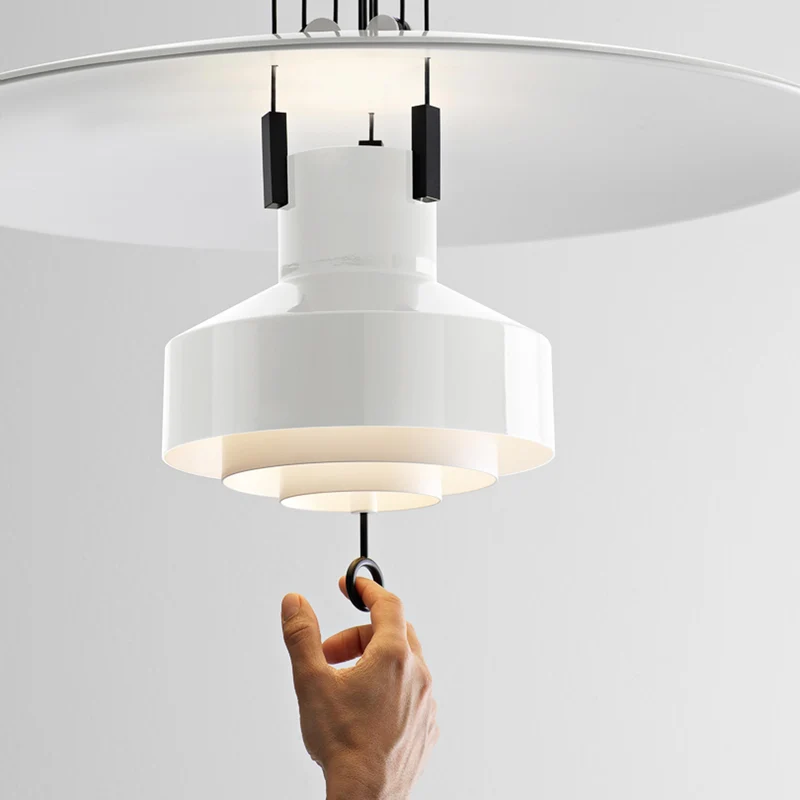Adjustable Metal Suspension Lamp SALISCENDI by Achille & Pier Giacomo Castiglioni for Stilnovo
